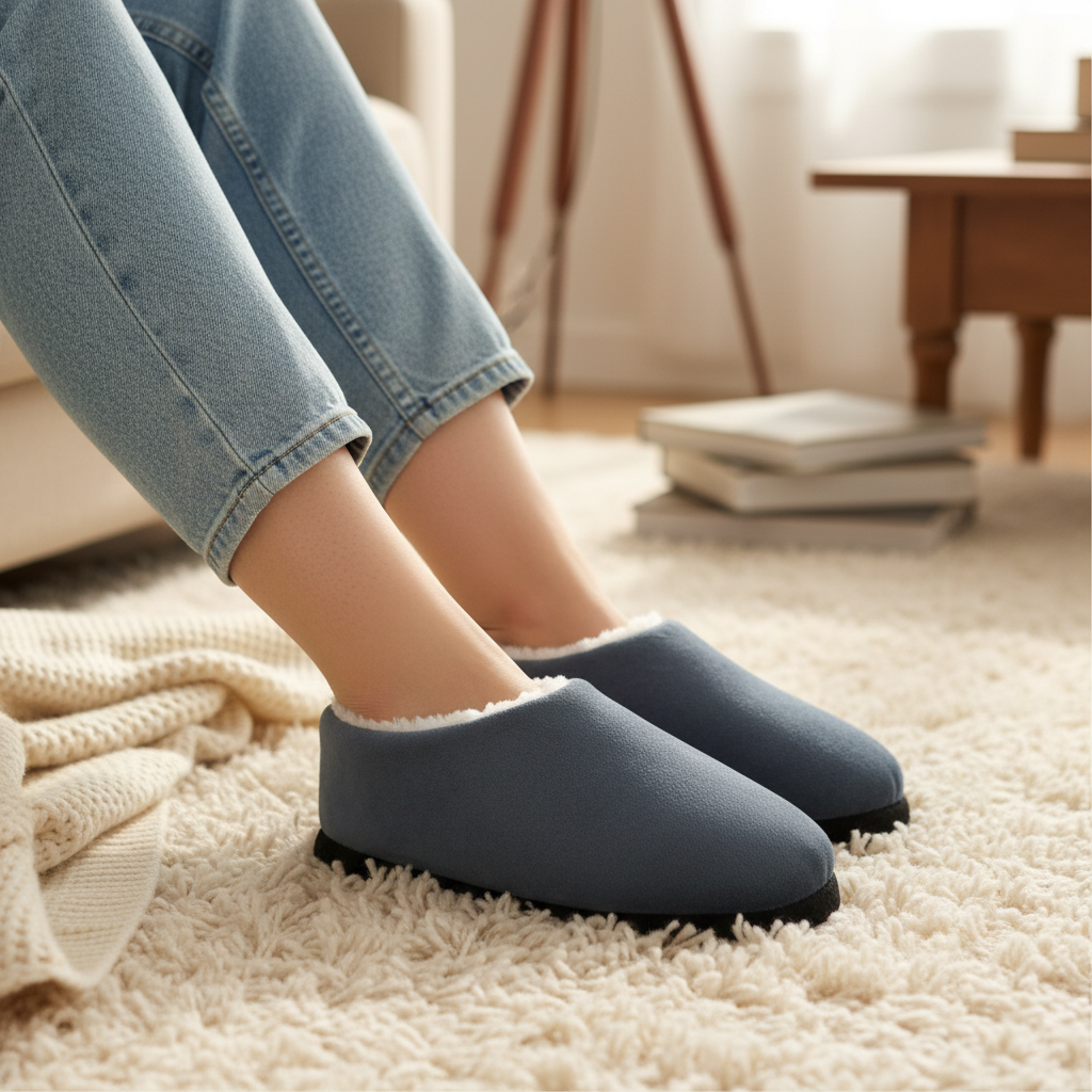 Pantuflas zapato Clasica gris