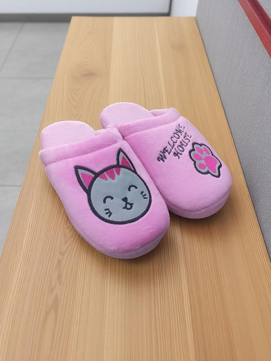 Pantuflas Gato Manito termica basica MILONEZ
