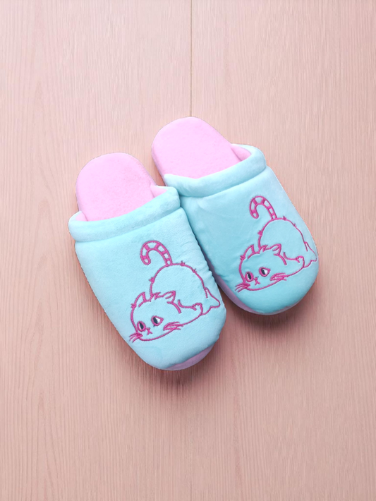 Pantuflas Gato WOW termica basica MILONEZ