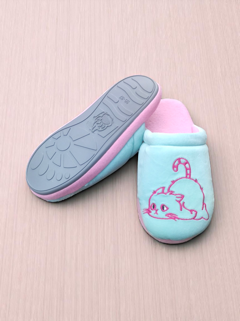 Pantuflas Gato WOW termica basica MILONEZ