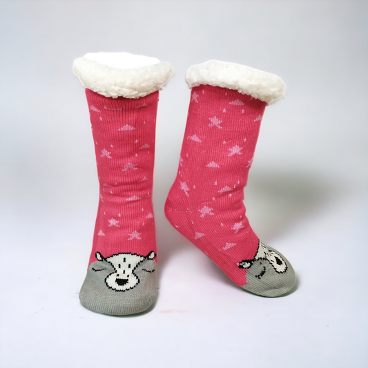 Medias Termicas Mujer Fucsia MILONEZ