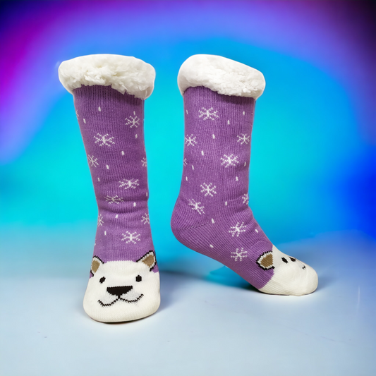 Medias Termicas Mujer Lila MILONEZ