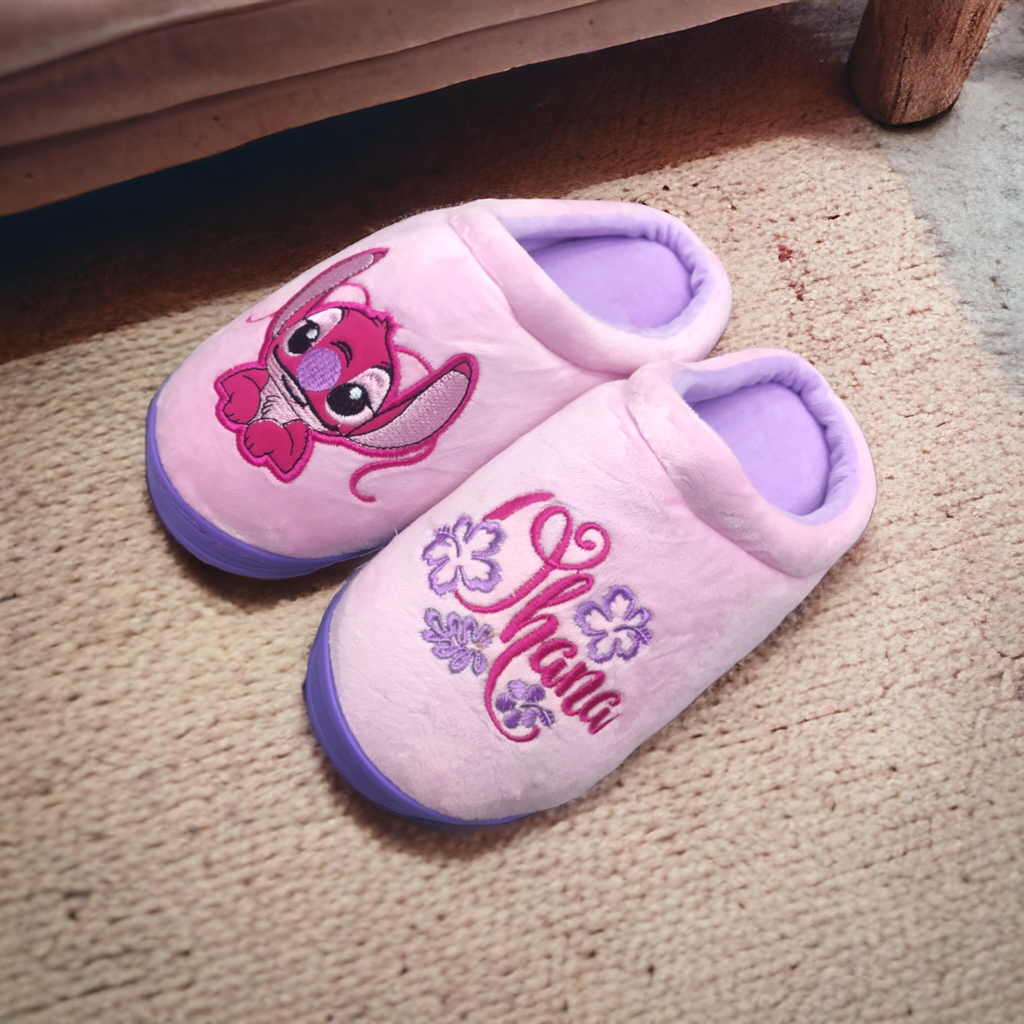 Pantuflas Stitch Rosa termicas Conf MILONEZ