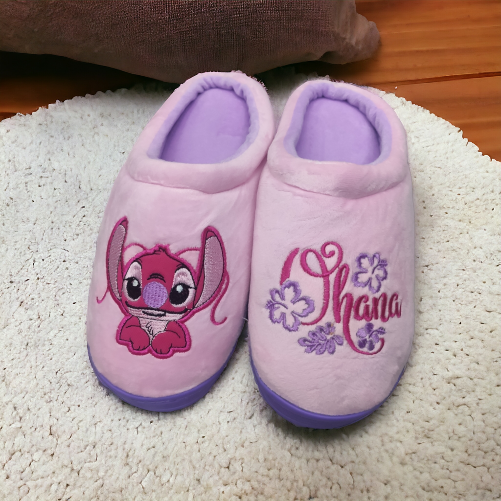 Pantuflas Stitch Rosa termicas Conf MILONEZ