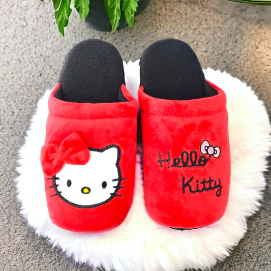 Pantuflas Hello Kitty Roja termica basica MILONEZ