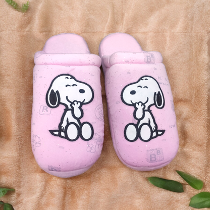 Pantuflas Snoopy rosa termica basica MILONEZ