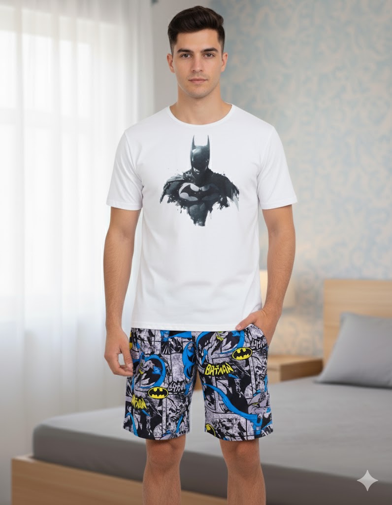 Pijama Hombre Batman pantalón corto MILONEZ