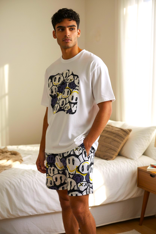 Pijama Hombre punk pantalón corto