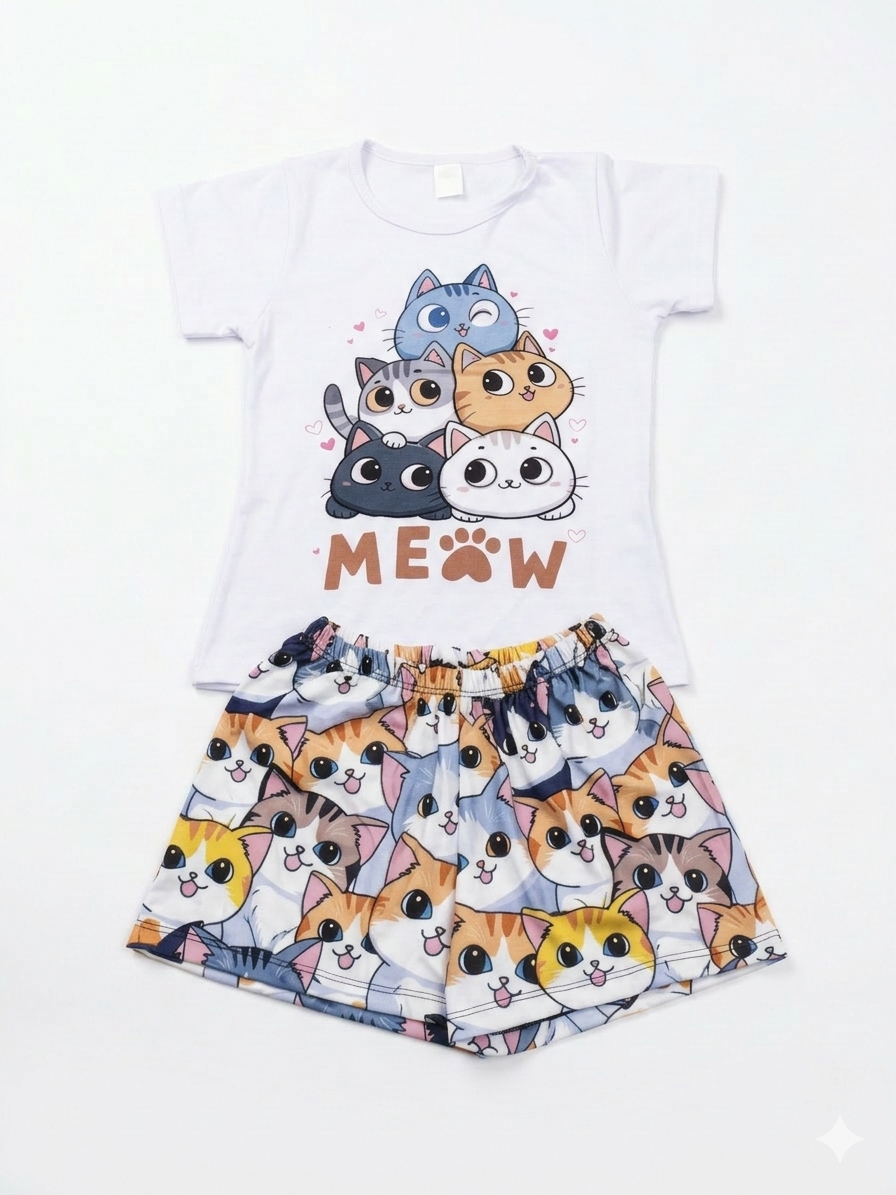 Pijama Mujer shorts Miow MILONEZ