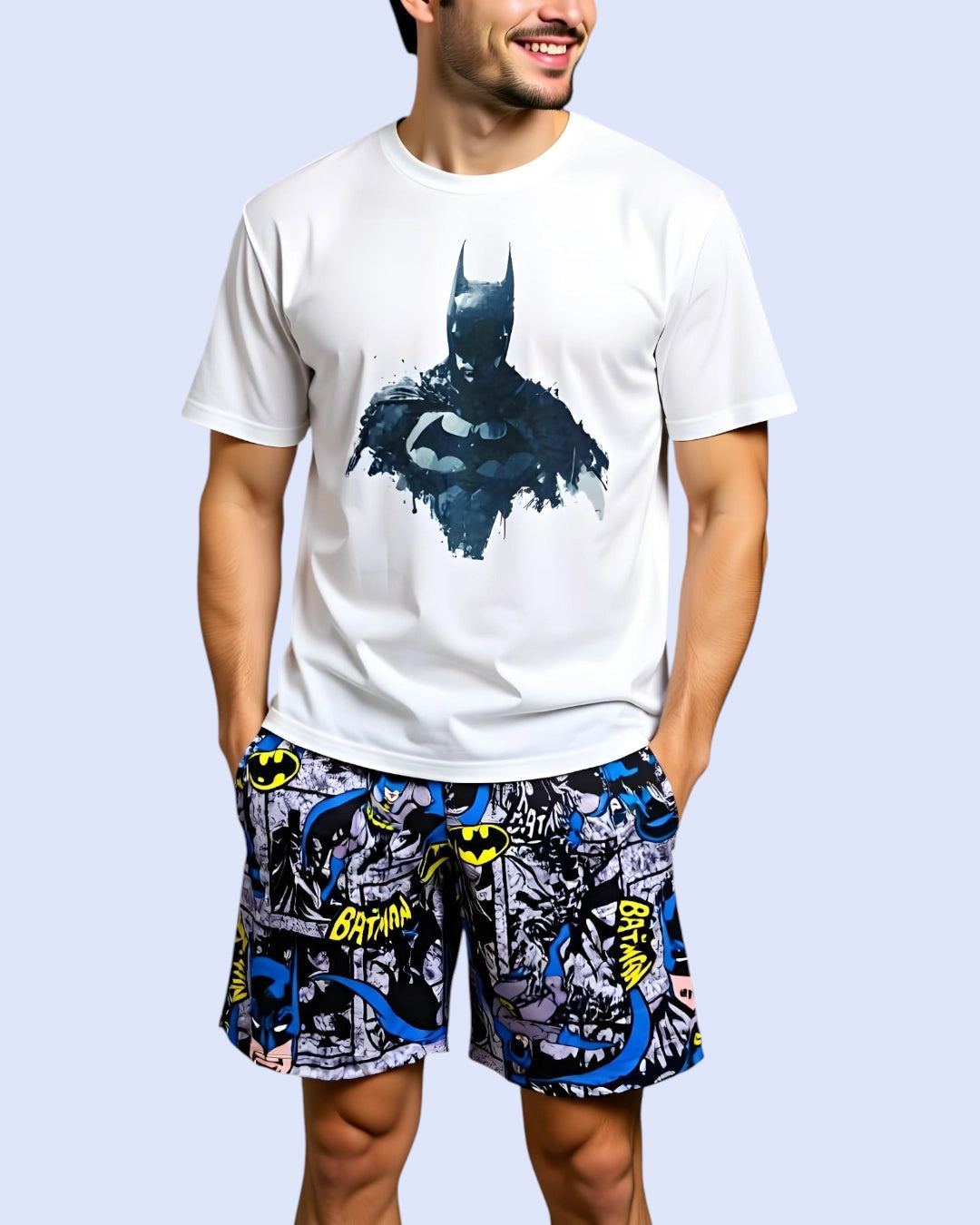 Pijama Hombre Batman pantalón corto MILONEZ