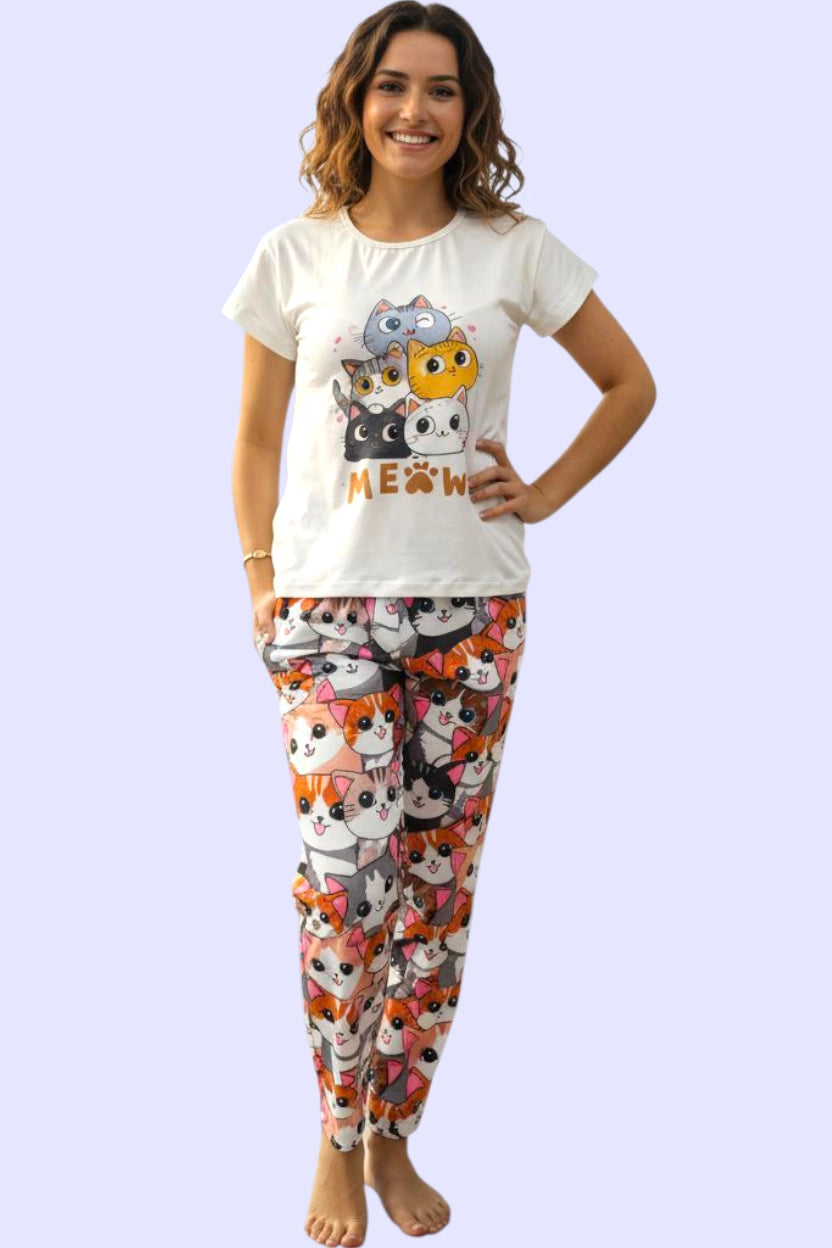 Pijama Mujer Cats Meow MILONEZ