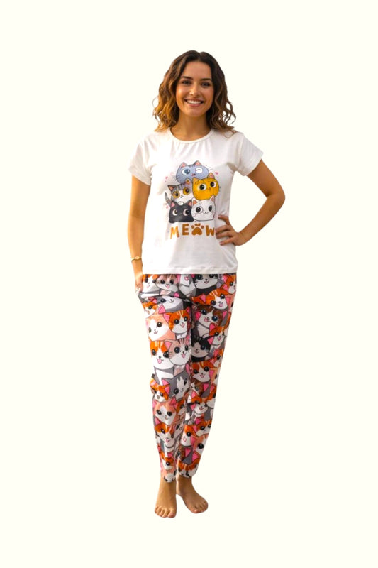 Pijama Mujer Cats Meow MILONEZ