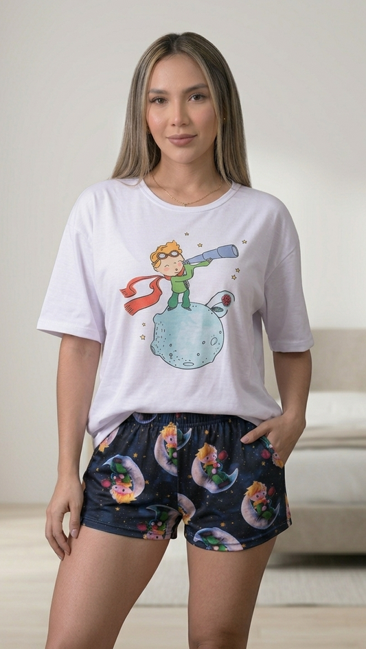 Pijama Mujer shorts Principito