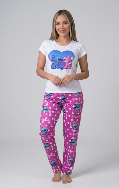 Pijama Mujer Stitch Love