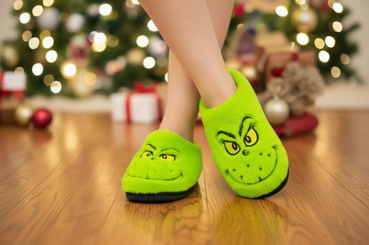 Pantuflas Grinch termicas Conf Navideñas