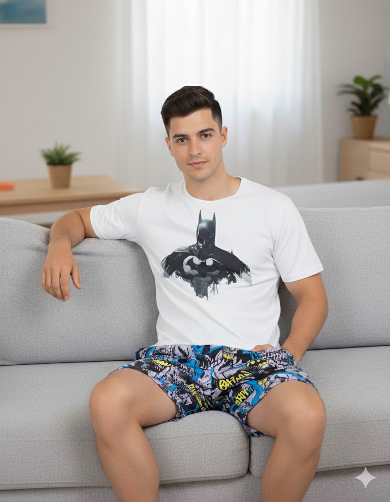 Pijama Hombre Batman pantalón corto MILONEZ
